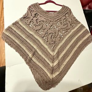 New handmade crochet poncho